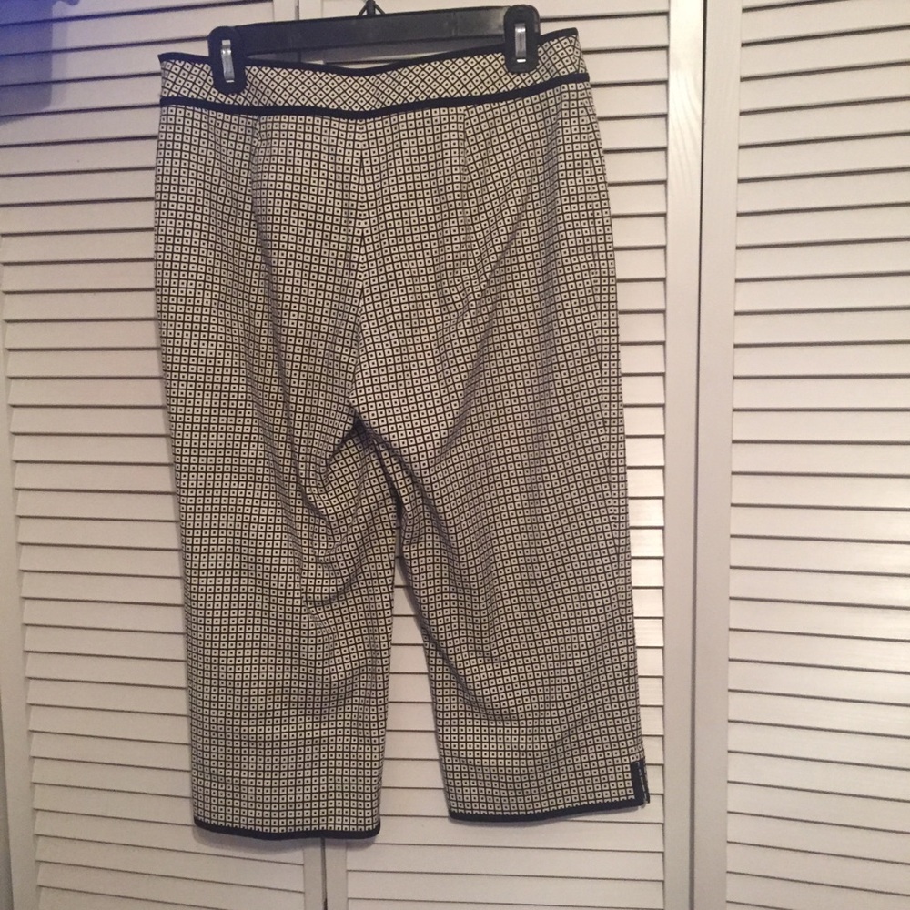 Talbots Patterned Capri Trouser Pant - image 2